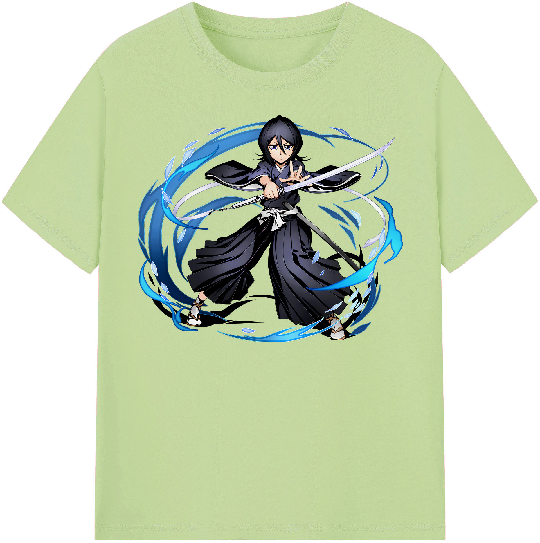 （画像用） ブリーチ 朽木ルキア BLEACH Kuchiki Rukia 綿100％半袖Tシャツ（フロントプリント）